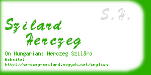 szilard herczeg business card