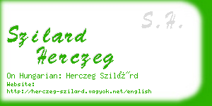 szilard herczeg business card